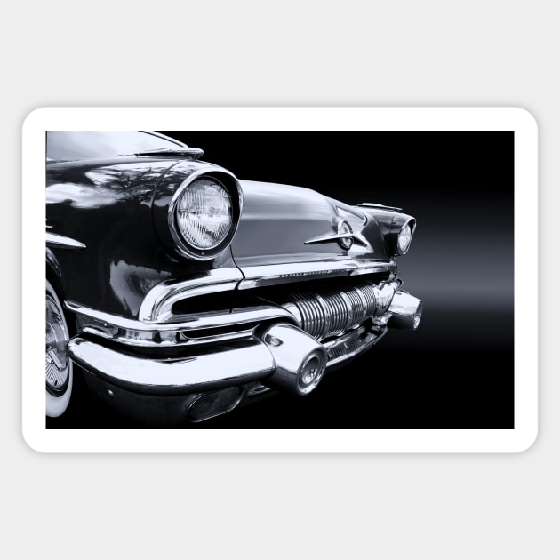 1957 Pontiac Star Chief B/W Sticker by Burtney